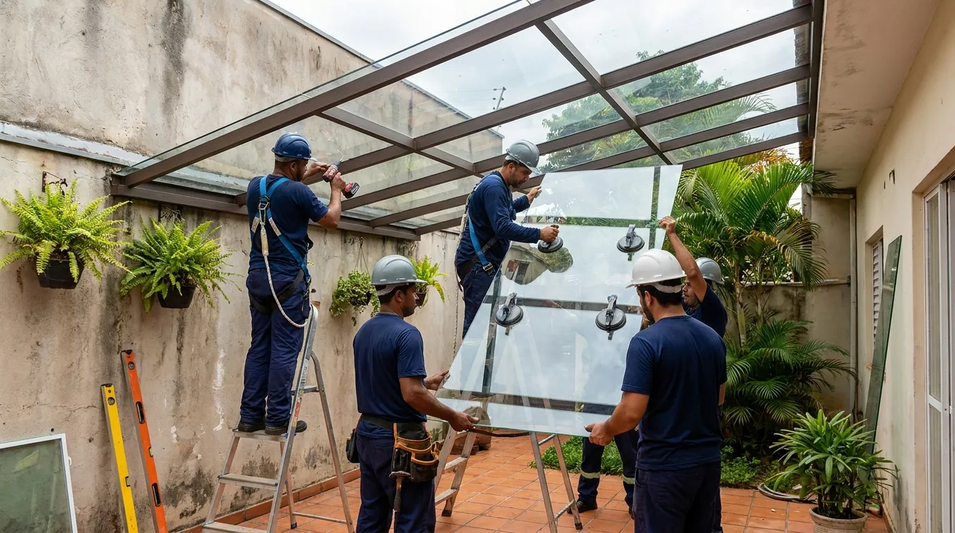 Fechamento de Churrasqueira em Caxias do Sul‑RS