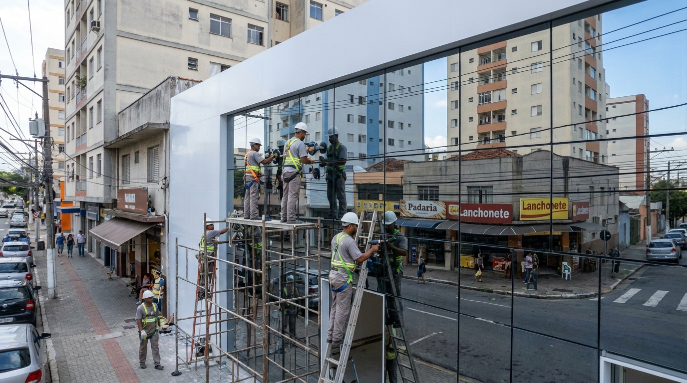 Fechamentos em Vidro no Centenário, Caxias do Sul‑RS