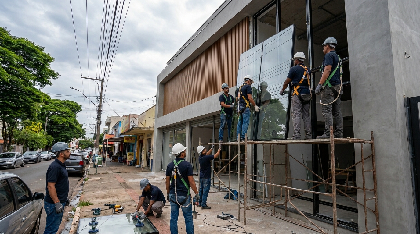 Fachada de Vidro no Centenário, Caxias do Sul‑RS