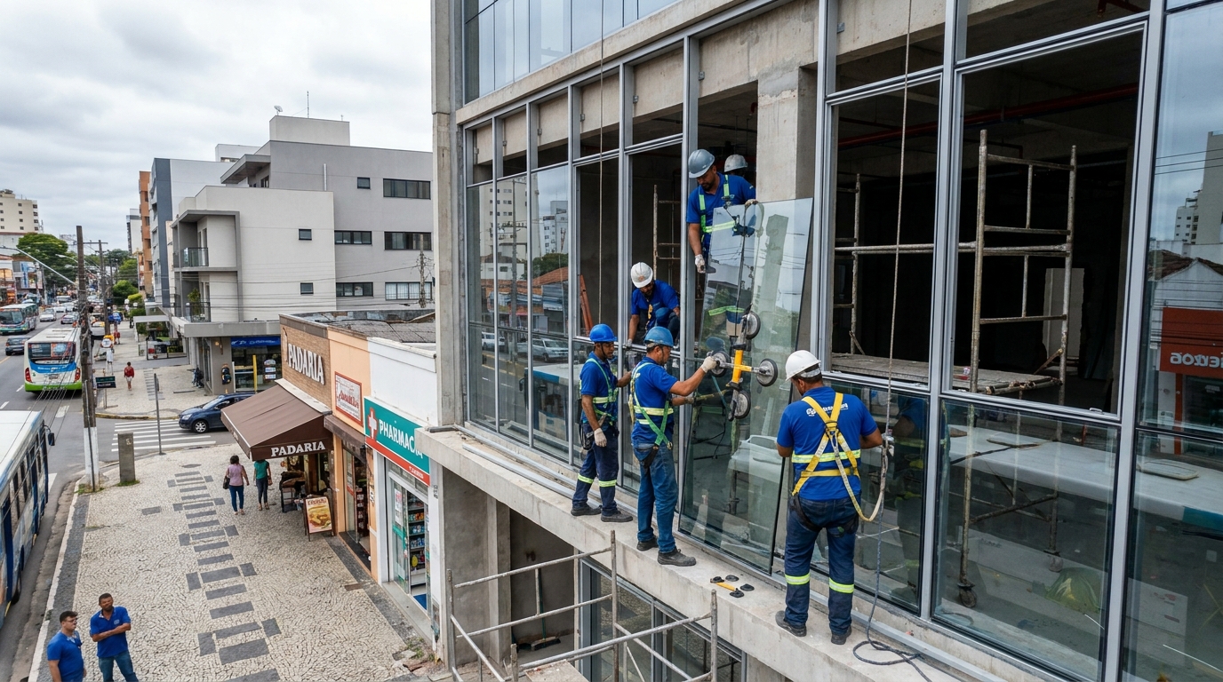 Fachada de Vidro no Centenário, Caxias do Sul‑RS